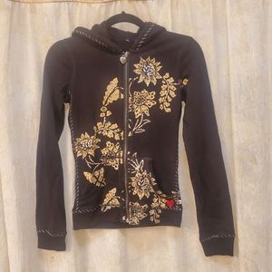 Twisted Heart Rhinestone Hoodie